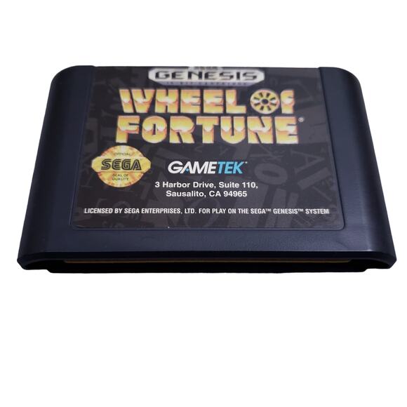 Wheel of Fortune Sega Genesis 1992 Complete in Box CIB Vintage Tested EUC - Picture 4 of 4